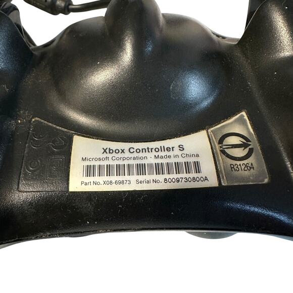 Original Xbox OEM S Type Black Controller with Breakaway Cable - Picture 2 of 2
